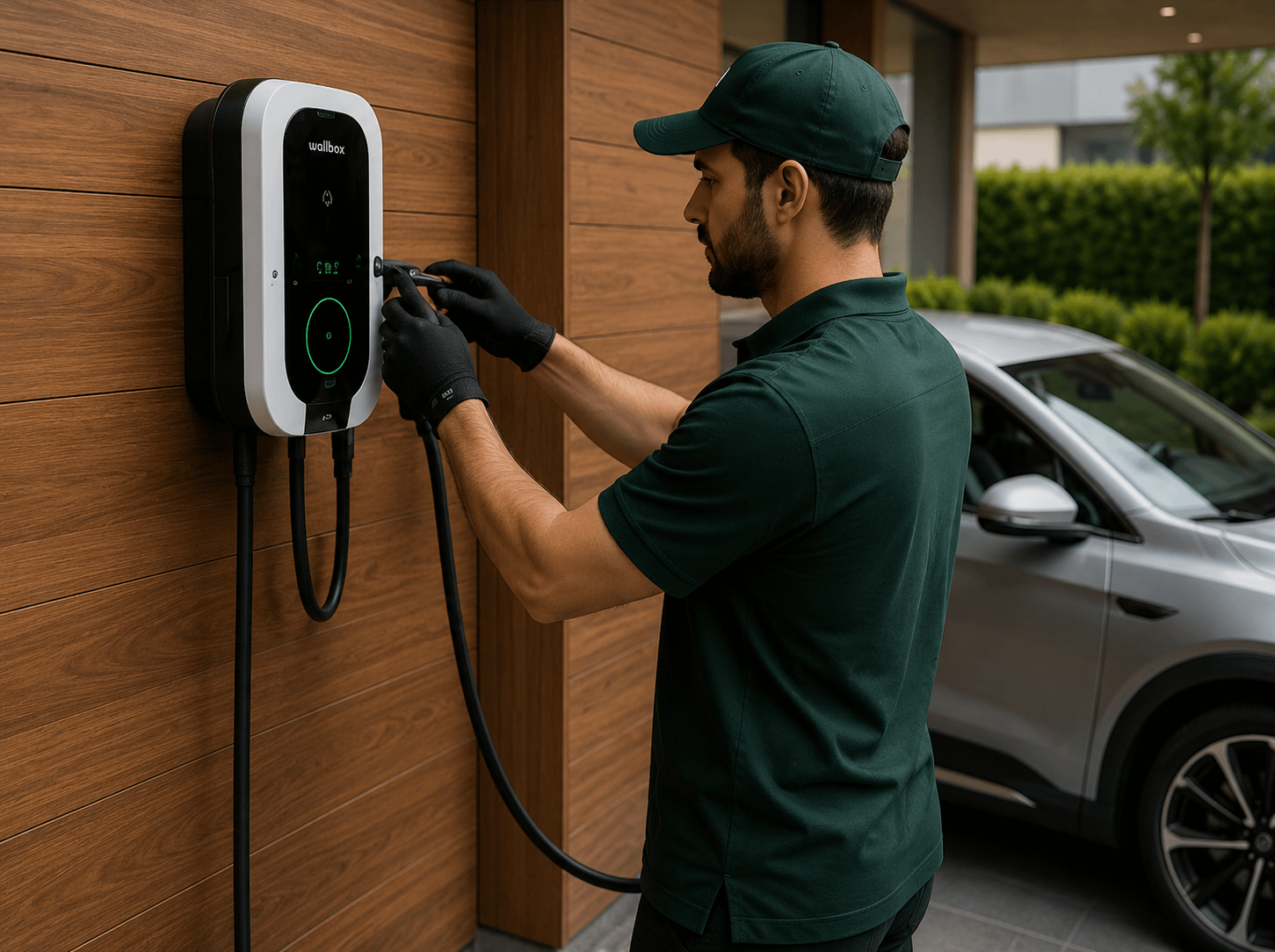 Installation d'une borne de recharge